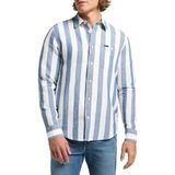 Leesure - Overhemd - Indigo Dobby - Katoen/Linnen - Regular Fit