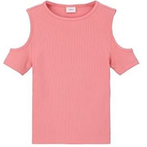 s.Oliver Junior Girls T-shirt met cut-out, rood, 176, rood, 176 cm