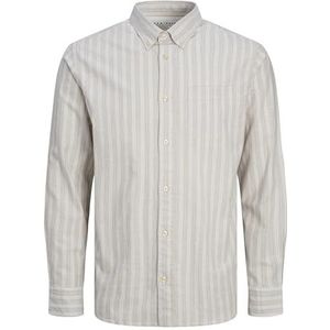 JACK & JONES Heren overhemd slim fit overhemd, Timber Wolf, XS
