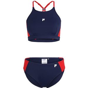 FILA Sidon Bikini-Medieval Blue-True Red-XS