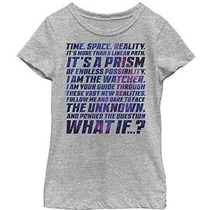 Marvel Space Prism T-shirt voor meisjes, S, Sportief Heather, S