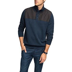 edc by ESPRIT heren slim fit pullover met nylon bekleding