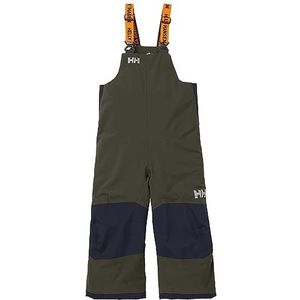 Helly Hansen Kids Rider 2 Geïsoleerde Waterdichte Winddicht Ademend Bib Ski Pants, 431 Utility Green, 3