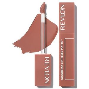 Revlon Lipstick, ColorStay Limitless Matte Liquid Lipstick, Veganistische formule, vlekvrij, duurzaam, licht en comfortabel, waterdicht, 001 Beauty Sleep, 5 ml