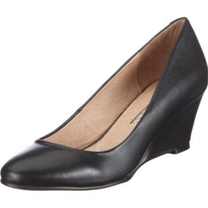 Buffalo London Dames 110-5427 Kid Leather Pumps, zwart zwart 01, 37 EU