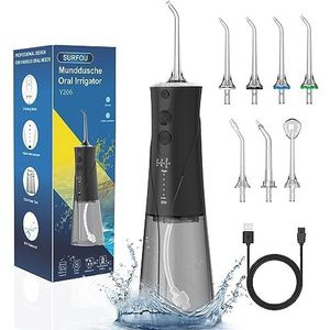 SURFOU Draadloze monddouche, elektrische flosser voor tanden, waterflosser voor tanden