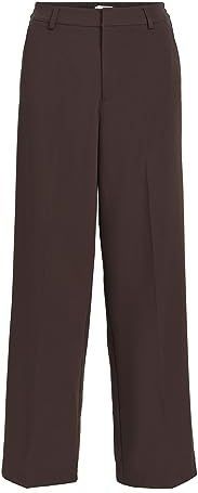 Object - Sigrid Dress Pants - Bruin - Wijde Broek - Oversized Fit