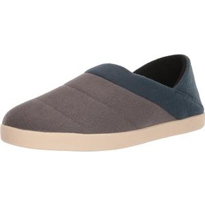 TOMS Heren Ezra Slipper, Gesmeed ijzer Multi Vilt Fleece, 42 EU