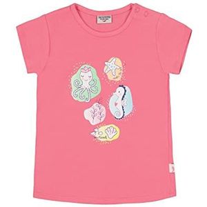SALT AND PEPPER Baby-meisjes maritieme glitterprint organic Cotton T-shirt, Bubble Gum, 68