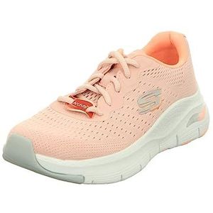 Skechers 149722 Pkcl Sneakers voor dames, Roze Mesh Koraal Lichtgrijze Trim, 37 EU