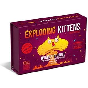 Asmodee - Exploding Kittens: Party Pack - Grappig kaartspel, 2-10 spelers, 7+ jaar, Italiaanse editie