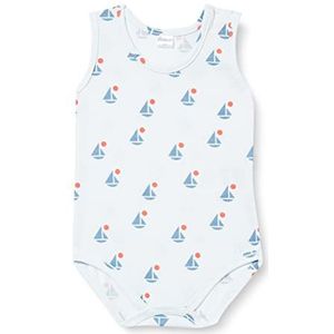 Pinokio Rompertje voor baby's, met lange mouwen, Blue Sailboats Sailor, 80 cm