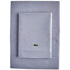 Lacoste Advantage Easy Care 4-delige lakenset, Queen, Chambray Blue