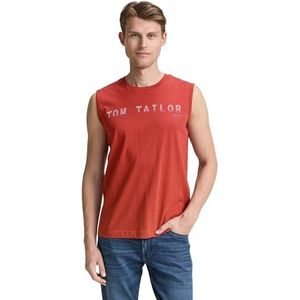 Tom Tailor - Mouwloze Tanktop - Heren - Zwart - Katoen