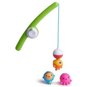 Munchkin Gone Fishin' Rod & Reel Magnetic Bath Toy Set (with 3 Distinct Underwater Bobbing Characters)