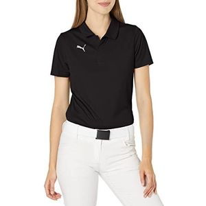 PUMA Teamliga Sideline Poloshirt voor dames, Puma zwart/wit, M