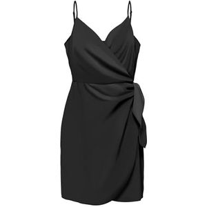 ONLY - ONLALMA - Jurk - Zwart - Wikkel Design - Mouwloos