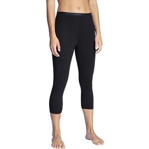 Calida Comfort 3/4 legging voor dames, van katoen en elastaan met hoge duurzaamheid, zwart, 44/46 NL