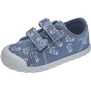 Chicco, Sneaker Met Dubbele Klittenband, Uniseks - Kinderen En Tieners, Spijkerbroek (1), 29 EU, Design in Italië