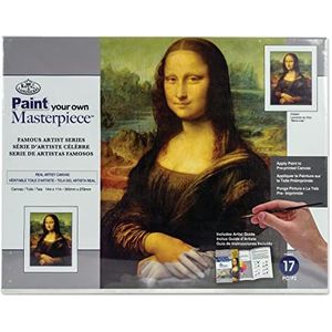 Royal & Langnickel - Schilderen op nummer Meesterwerk Mona Lisa, bevat doek, verf en penselen, voor volwassenen en kinderen vanaf 8 jaar