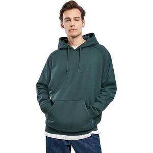 Urban Classics Blanke hoodie Sweatshirt met capuchon heren, groen (bottle green), S