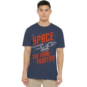 Star Trek Space Travel Unisex T-shirt, marineblauw, klein, marineblauw, S