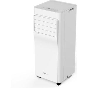 Comfee Breezy Cool Pro Mobiele airconditioner, 2,6,9000 BTU, 2,6 kW, koelen, ventileren en ontvochtigen, app-bediening, mobiele airconditioning met afvoerslang
