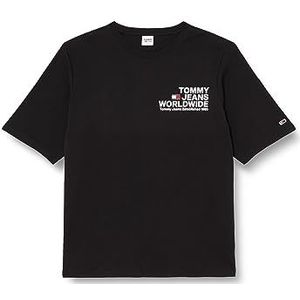 Tommy Jeans Heren TJM Plus Reg Entry Ww Cncrt Tee S/S T-shirts, Zwart, XXL grote maten tall