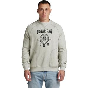 G-STAR RAW Collegic Raglan Loose r Sweat, Meerdere kleuren (Milk Htr D24417-d562-971), XL