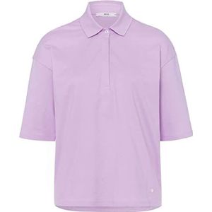 BRAX Dames Style Clea Poloshirt, Soft Lavender, 46
