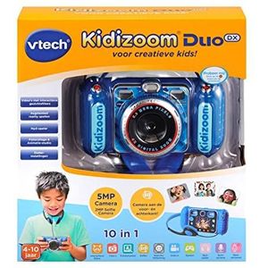 VTech - KidiZoom Duo DX - Digitale Speelgoedcamera - Nederlands Gesproken - Blauw - Leeftijd: 4-10 Jaar