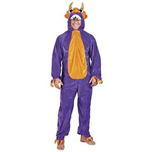 Boland - Pluche kostuum voor volwassenen, paars/oranje, max. 1,95 m, 88059