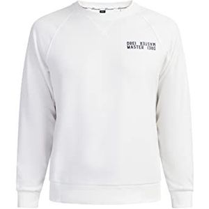 ICELOS Sweatshirt voor heren met ronde hals, wit, L