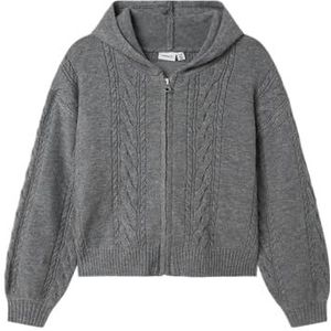 NAME IT Nkfodyssea Sh Ls Knit Card Wh, gemengd grijs, 134-140