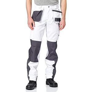 Dassy Pantaloni-broek voor volwassenen, Wit/Cement Grijs, One Size
