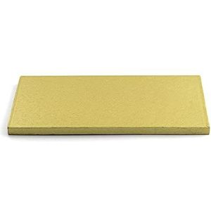 Decora 0931726 Rechthoekige taartplaat goud cm 40 x 50 x 1,2 H