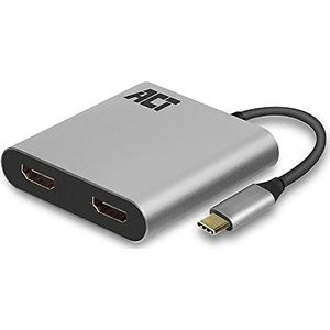 ACT AC7012 USB-C to HDMI dual monitor MST female adapter 4K