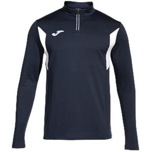 Joma - Herensweatshirt - Winner III - halve ritssluiting, Wit marine, 6XS