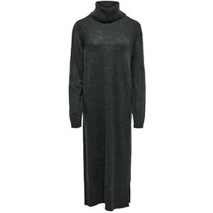 ONLY Dames Onlbrandie L/S Roll Neck Dress KNT Noos Jurk, Green Gables/Detail:w. Melange, XXS