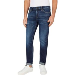 Pepe Jeans Slim Jeans voor heren, Blauw (Denim-ct2), 29W / 30L