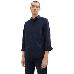 TOM TAILOR Uomini Basic overhemd 1033713, 10668 - Sky Captain Blue, S