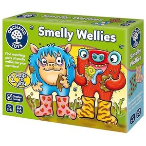 Orchard Toys Smelly Wellies Game, Educational Game For Children Aged 2-6, First Matching Game, Develops Matching & Memory Skills, Two Ways To Play