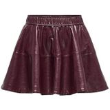 ONLY Onljacky Hw Kunstleer Skater Rok PNT, Mauve Wine, M