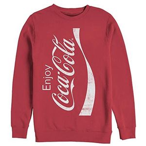 Coca-Cola Ingeblikte trui voor heren met ronde, Rood, M