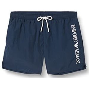 giorgio armani spa Men's Boxer Embroidery Logo Swim Trunks, Navy Blue, 52, donkerblauw