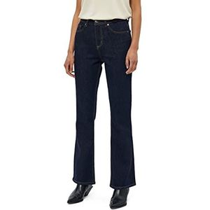 Desires Dames Karla High Waisted Denim, Donkerblauw, 14