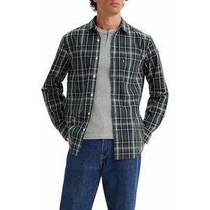 Levi's heren Sunset 1-Pocket Standard, Dougie Plaid Darkest Spruce, M