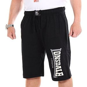 Lonsdale Heren Sport Shorts Shorts Logo Jam, zwart, XL