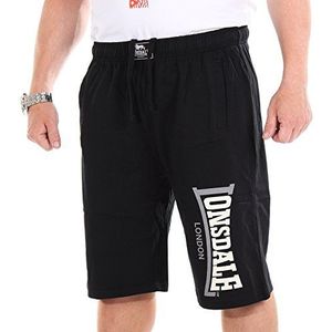 Lonsdale Heren Logo Jam Shorts, zwart, 3XL