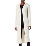 Urban Classics Gebreid damesvest met capuchon, knielange jas voor vrouwen, in 5 kleuren, maten XS - 5XL, witzand., XL